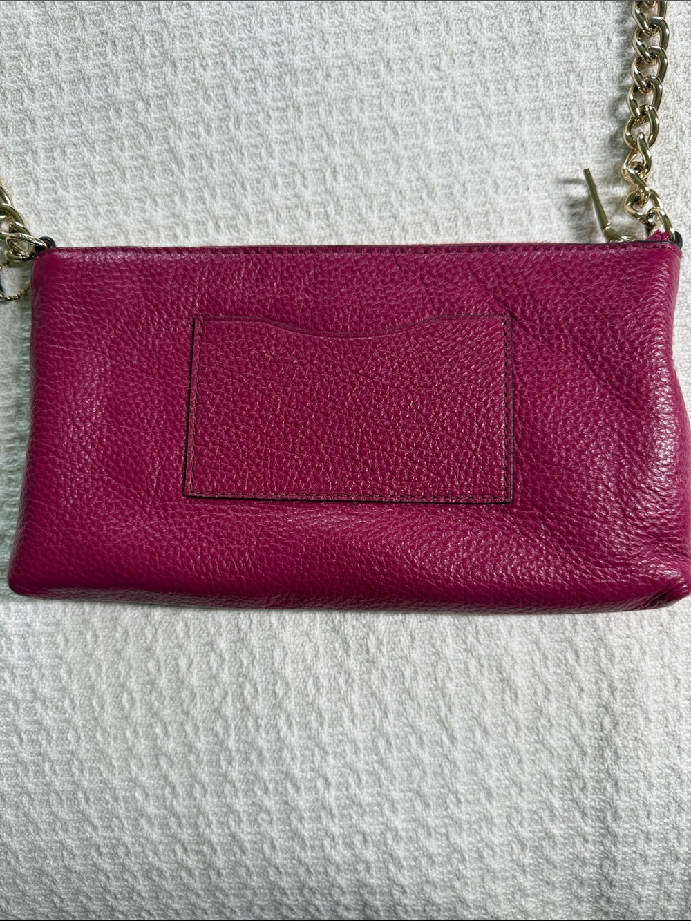 Coach Quinn crossbody in raspberry pink with gold hardware pebbled leather small - Picture 4 of 11